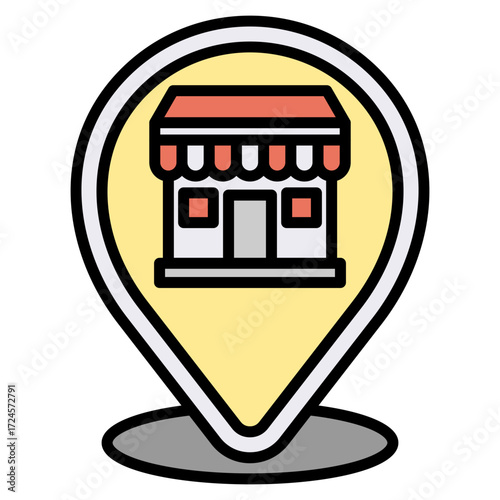Place lineal color icon