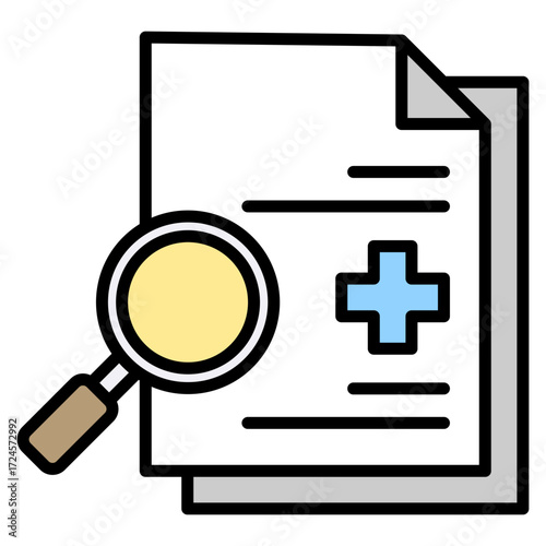 Evidence lineal color icon