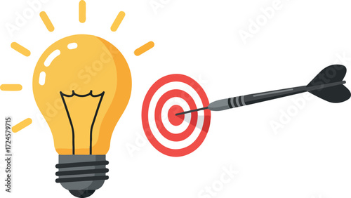 Bright idea hits the target with precision and focus.
