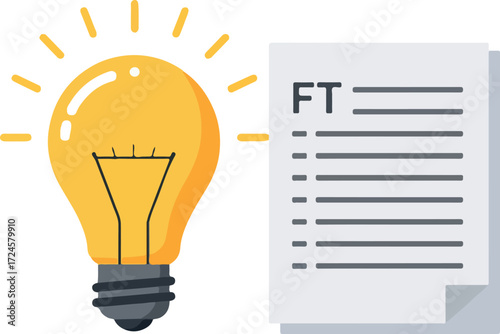 Bright Idea Illuminating Document with FT Mark for Focused Analysis.