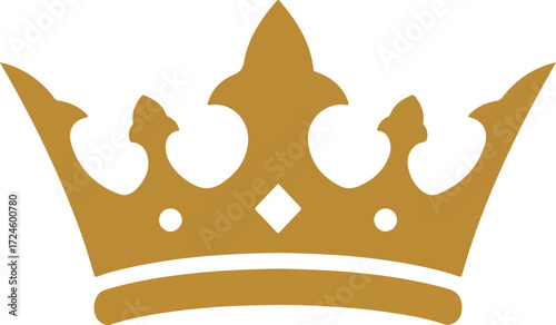 Golden crown symbol of royalty and power representing leadership and authority 1.