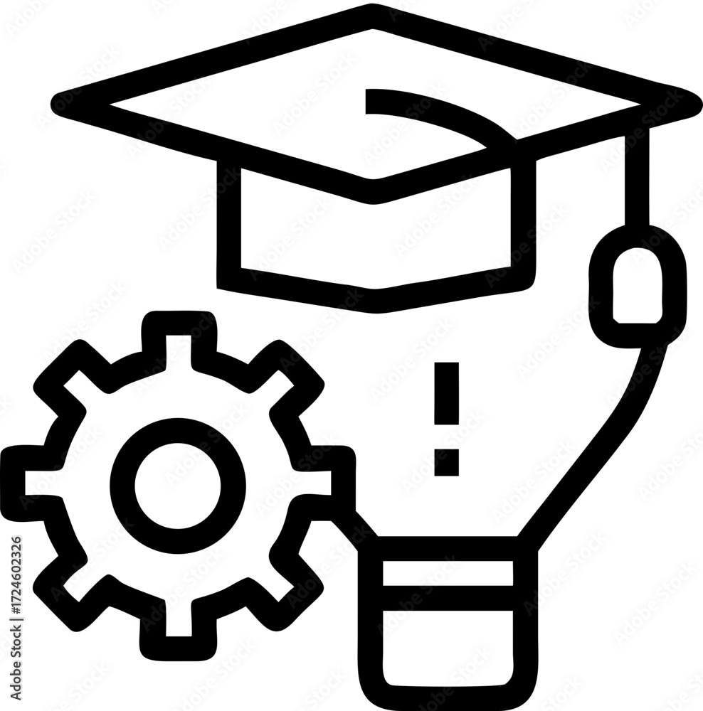 Obraz premium education vector icon