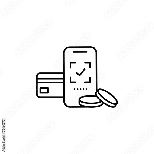 Money Finance Business Line Icon