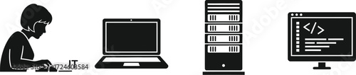 Modern IT solutions with sleek design for professional tech companies