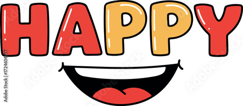 Happy Smile Illustration.