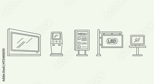 Interactive Displays, Self-Service Kiosks, Menu Boards, LED Signs, Business Environment
