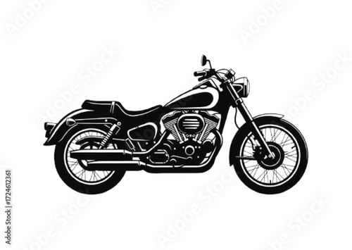 Classic Motorcycle Illustration A Timeless Design