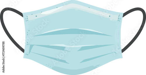Medical face mask for protection against viruses and bacteria.
