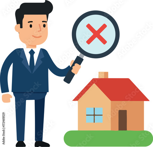 Real estate inspection reveals property issues and potential problems.