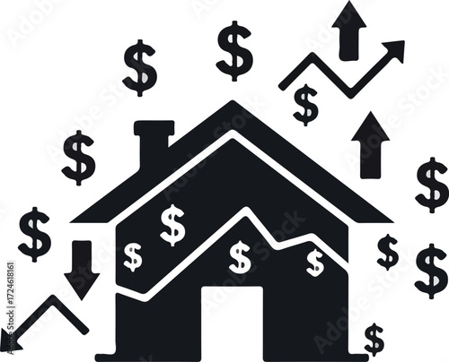 Real estate market analysis showing financial growth and investment opportunities.