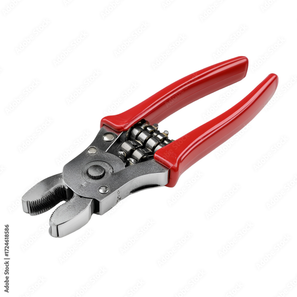 Fototapeta premium Using pliers for diy repairs workshop tool photography indoor close-up practical skills
