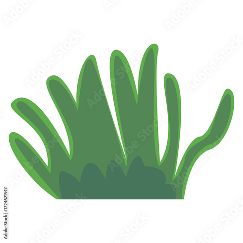 Vibrant green foliage with various leaf shapes, creating a natural backdrop for design use
