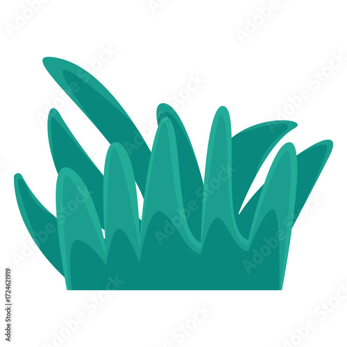 Lush green foliage with vibrant leaves showcasing natural beauty against a clean backdrop