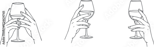 Wine Glass Holding Techniques A Visual Guide.