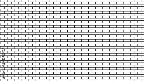 black ceramic tiles wallpaper. white brick wall used for background. Abstract empty stucco masonry pavement floor and wall limestone brickwork concrete texture.