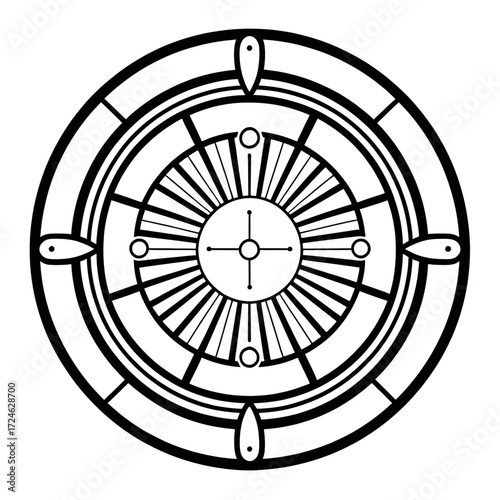 Carrom Board Outline