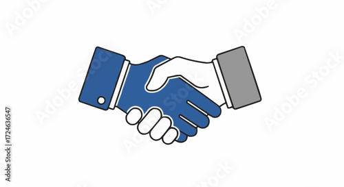 Business Agreement Handshake Symbolizing Partnership and Collaboration for Success