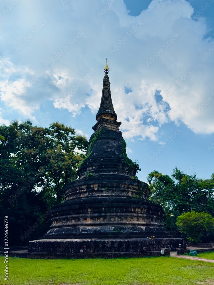 Fototapeta premium Wat Umong Tunnel Temple Chiang Mai Thailand – Ancient Buddhist Temple with Unique Underground Architecture