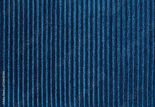Close-up view of dark blue textured fabric