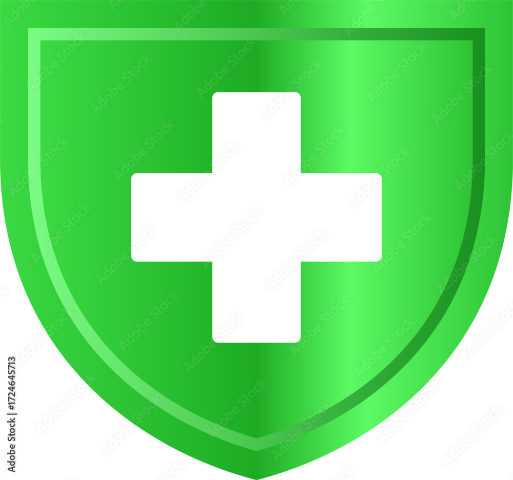 Obraz premium Shield icon vector. symbol, health, protection, protected, immunity