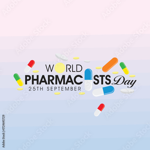 ready to use happy World Pharmacists day 25th September campaign