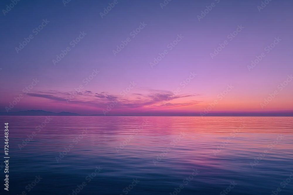 Obraz premium Tranquil sunset over calm water (2)
