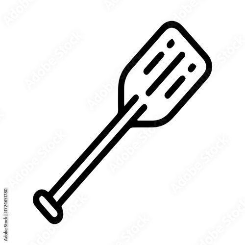 Kayaking Paddle Tool Outline