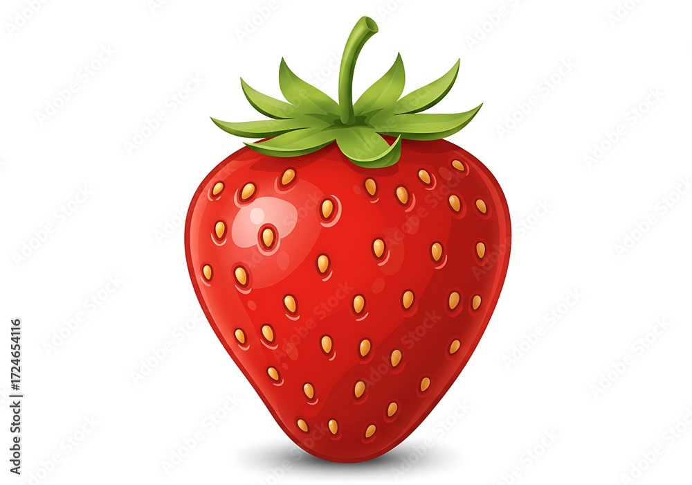 Fototapeta premium Strawberry isolated on white background