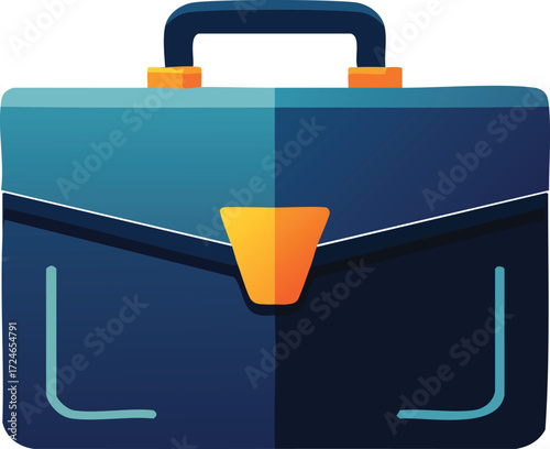 Modern Briefcase: This modern briefcase captures a professional, stylish, and reliable feel. The geometric design and dual-tone color scheme create a timeless look.