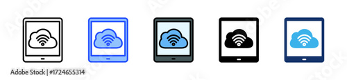 Mobile Saas Icon Collection With Multiple Styles