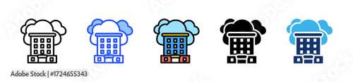 Enterprise Saas Icon Collection With Multiple Styles