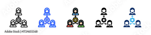 Third Party Integrations Icon Collection With Multiple Styles