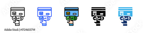 Subscription Model Icon Collection With Multiple Styles