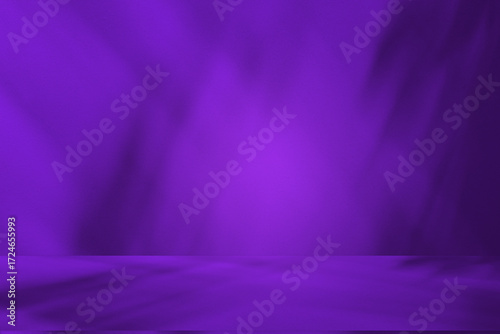 Wall interior background, studio and backdrops show products.with shadow from window color white and blue background for text insertion and presentation product	