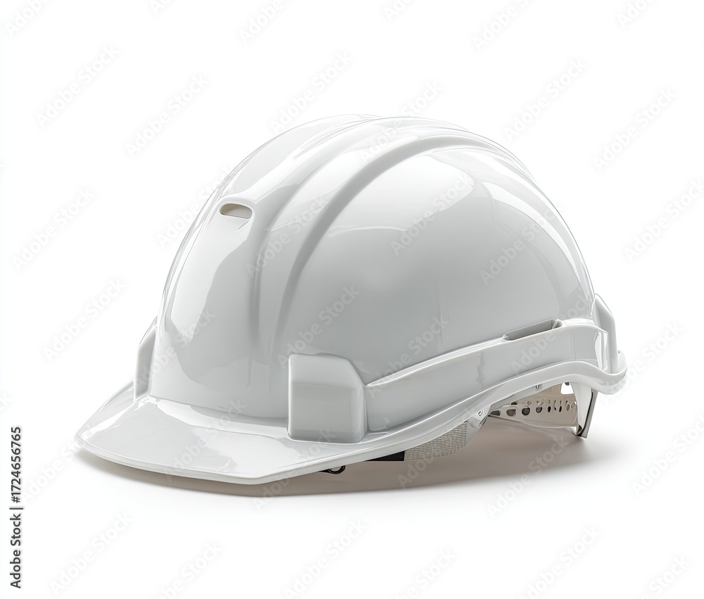Fototapeta premium White safety helmet, angled view (3)