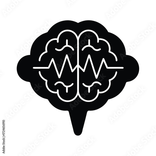 Brain Learning Waves Icon