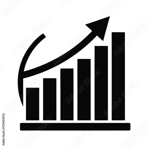 Business Profit Chart Background Icon