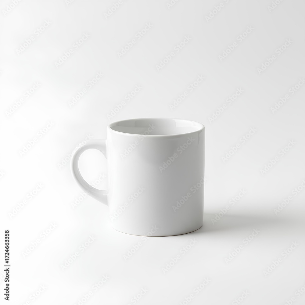 Fototapeta premium white cup on white background