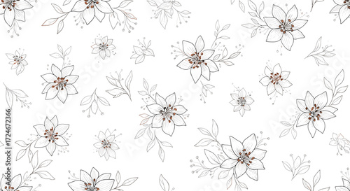 Intricate abstract floral patterns create a delicate and visually appealing background.