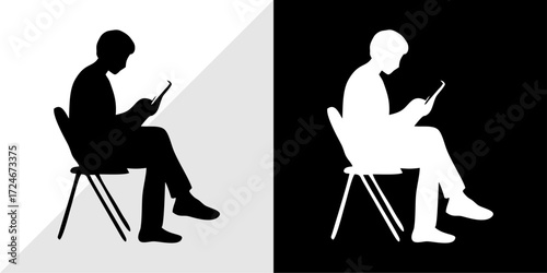 silhouettes of people