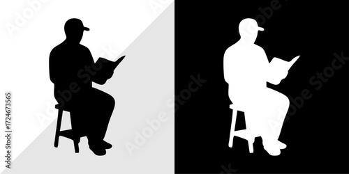 silhouettes of people