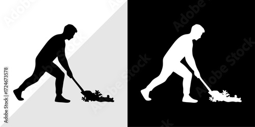 silhouettes of people