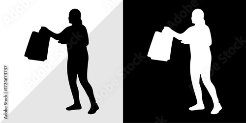 silhouettes of people