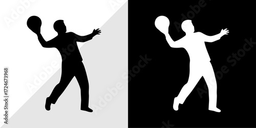 silhouettes of people