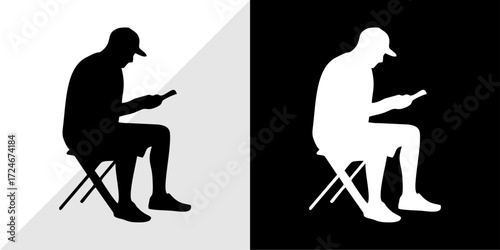 silhouettes of people