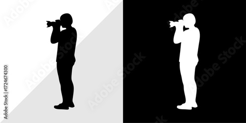 silhouettes of people