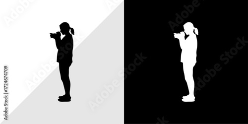 silhouettes of people