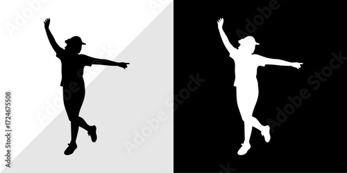 silhouettes of people