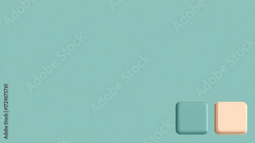 Free Download Minimalist Background with Two Soft Square Shapes in Muted Colors - GFXLoad
