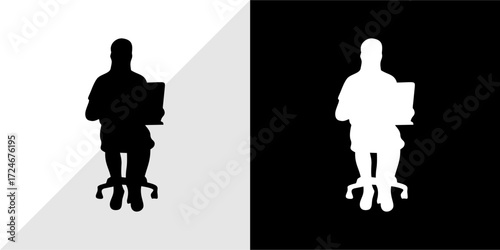 silhouettes of people